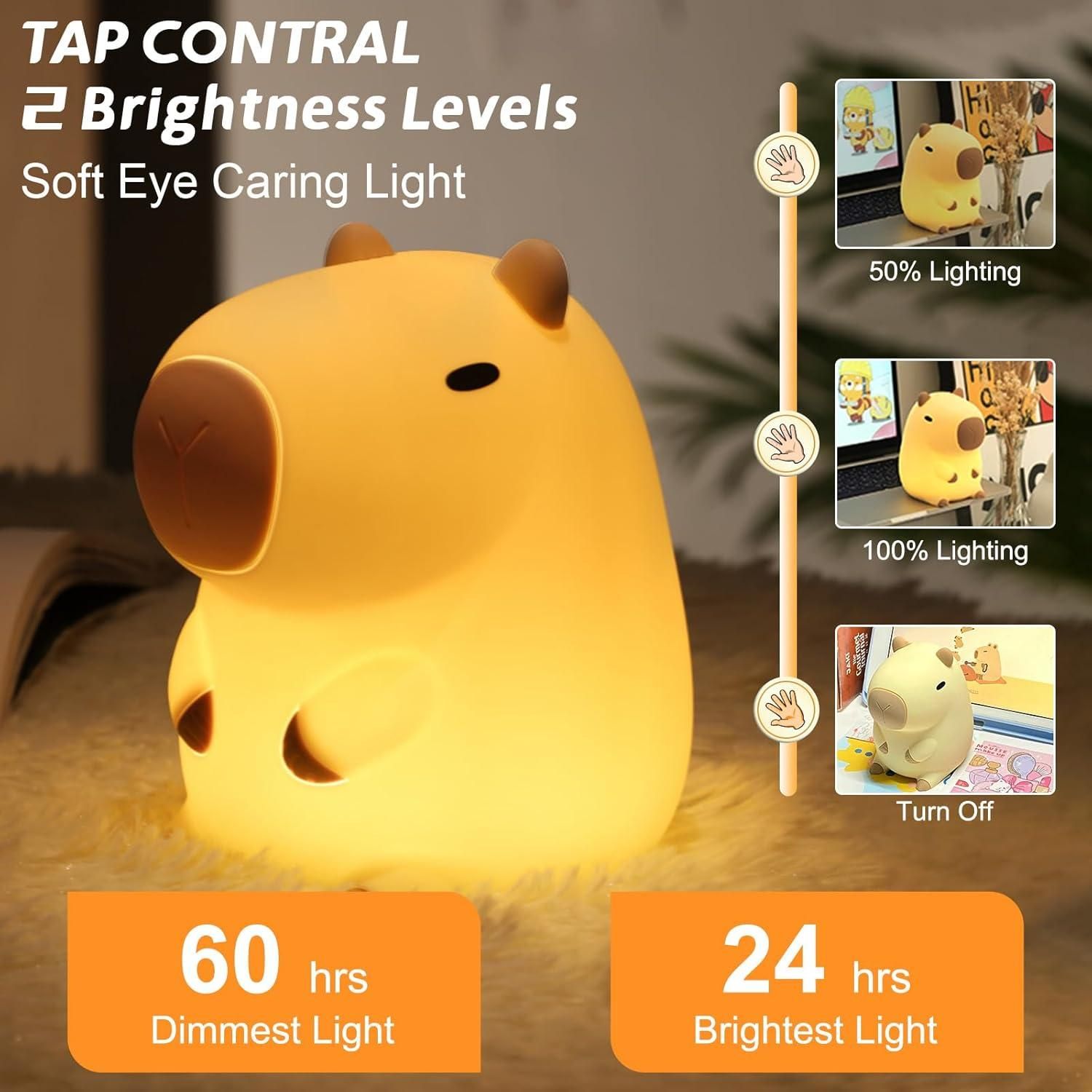 Capybara Squishy Lamp