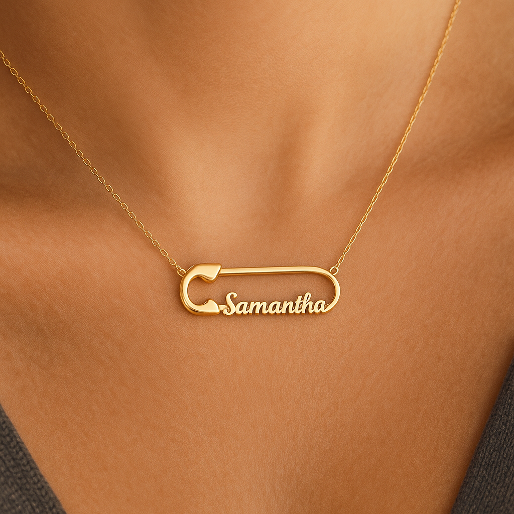 Safety Name Necklace