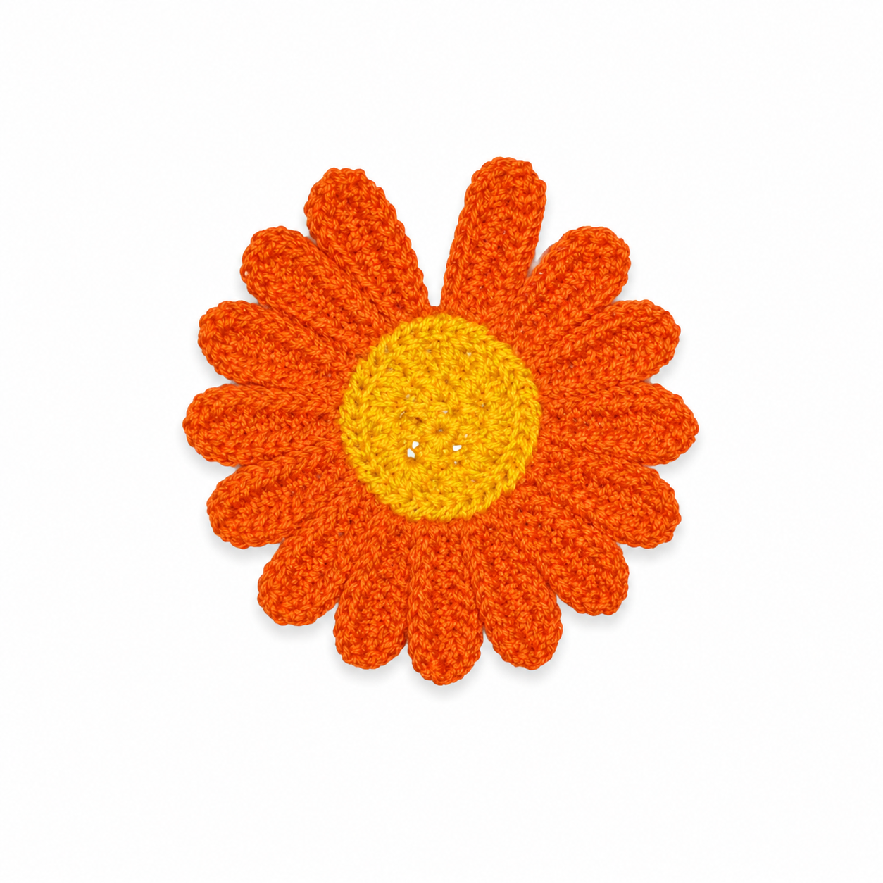 Cute Crochet Fruit & Flower tic tac (Orange Sunflower)