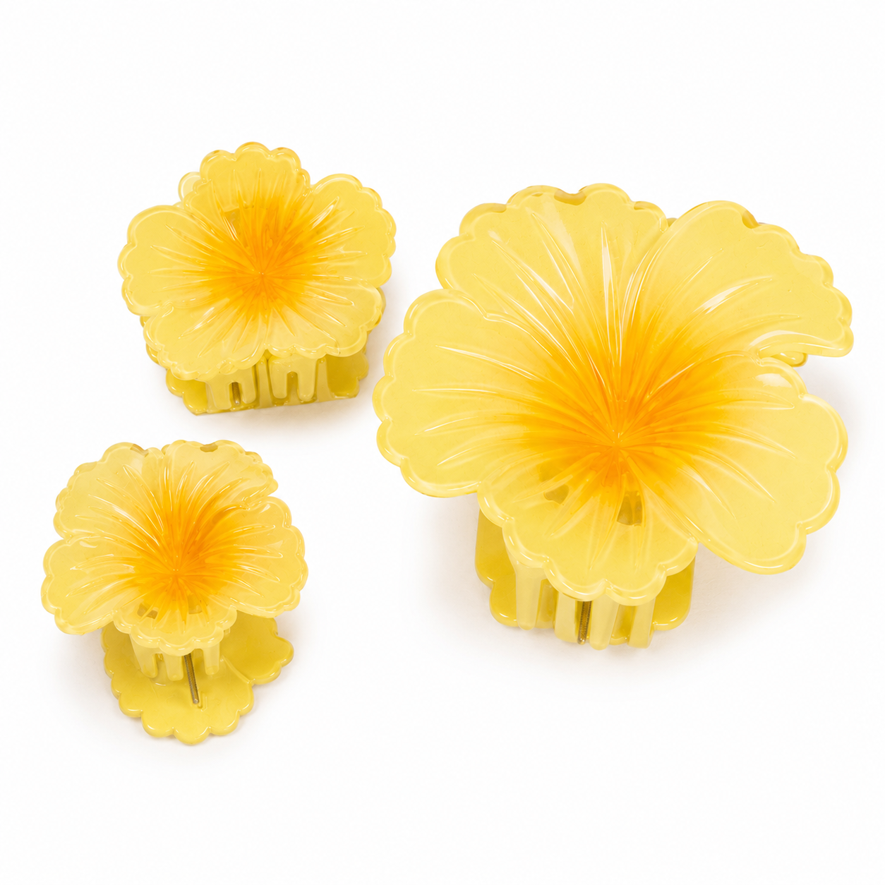 Flower Claw Clip Set (Yellow)