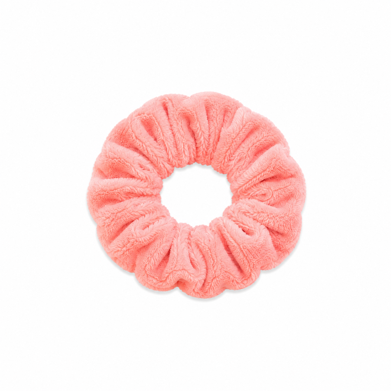 Soft Plush Scrunchie (Coral Pink)