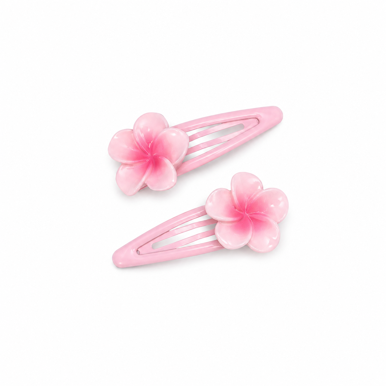 Flower Snap Hair Clip (Light Pink)