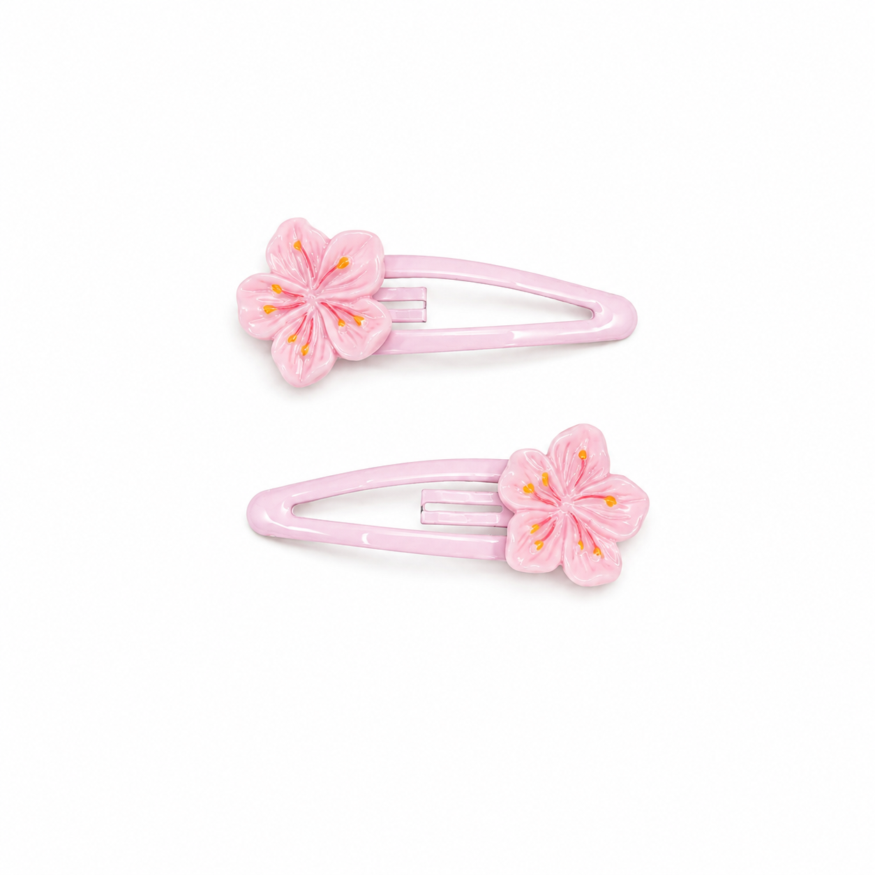 Cute Daisy & Blossom Snap Clips (Light pink)