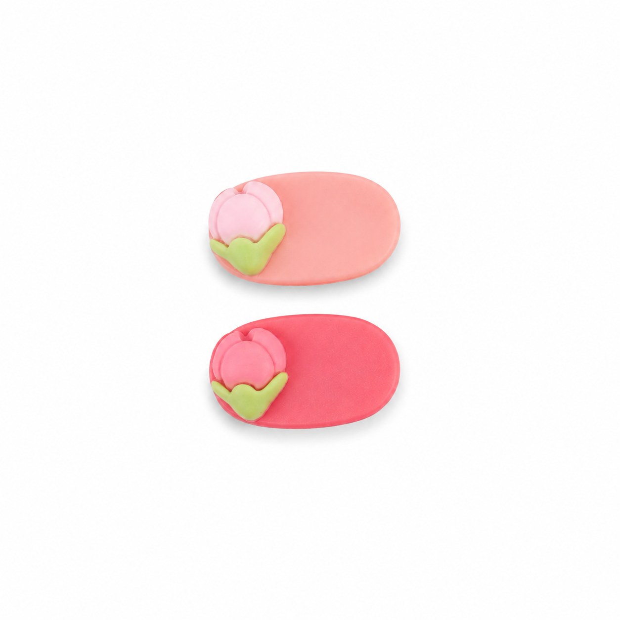Pastel Blossom Hair Clips (Tulip Flower)
