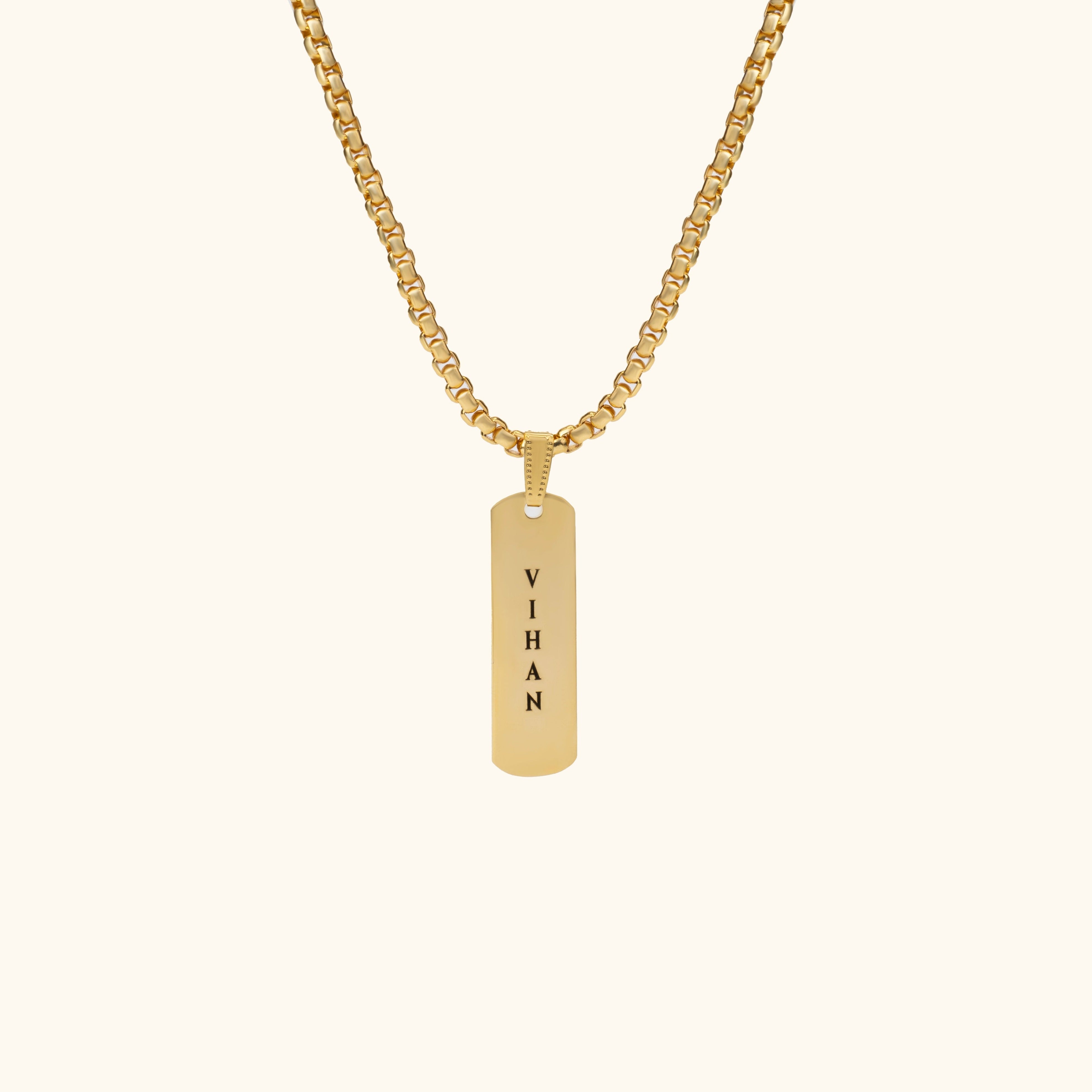 Reversible Tag Necklace