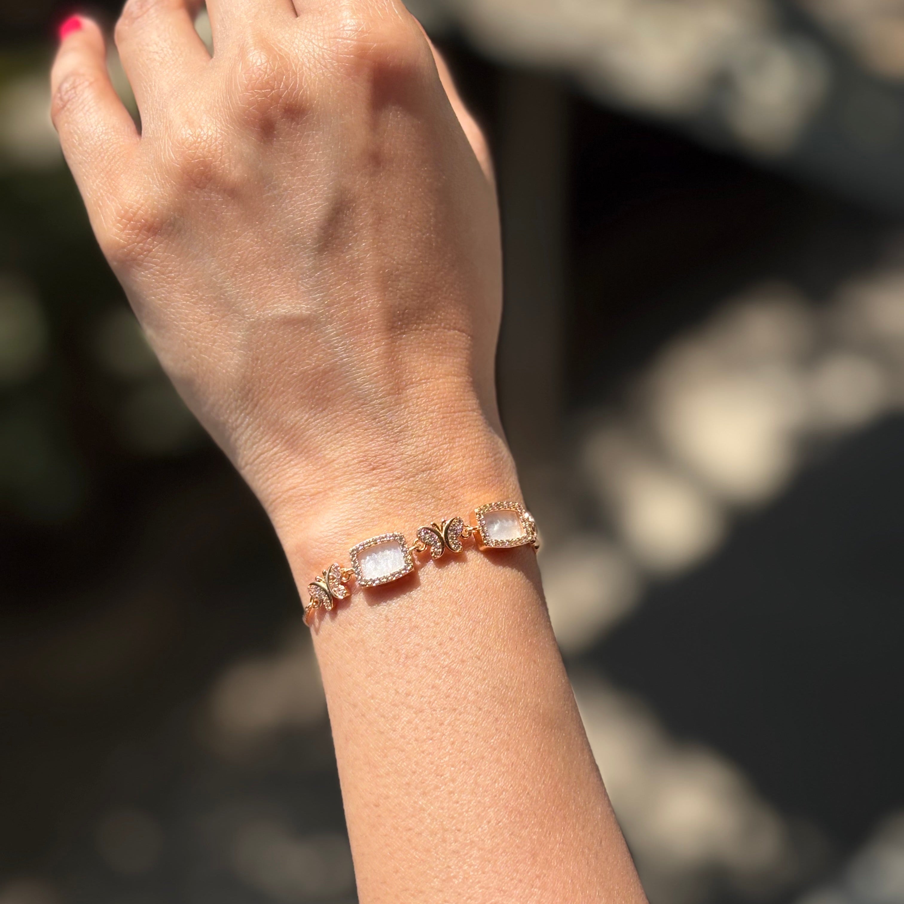 Crystal Butterfly Bracelet