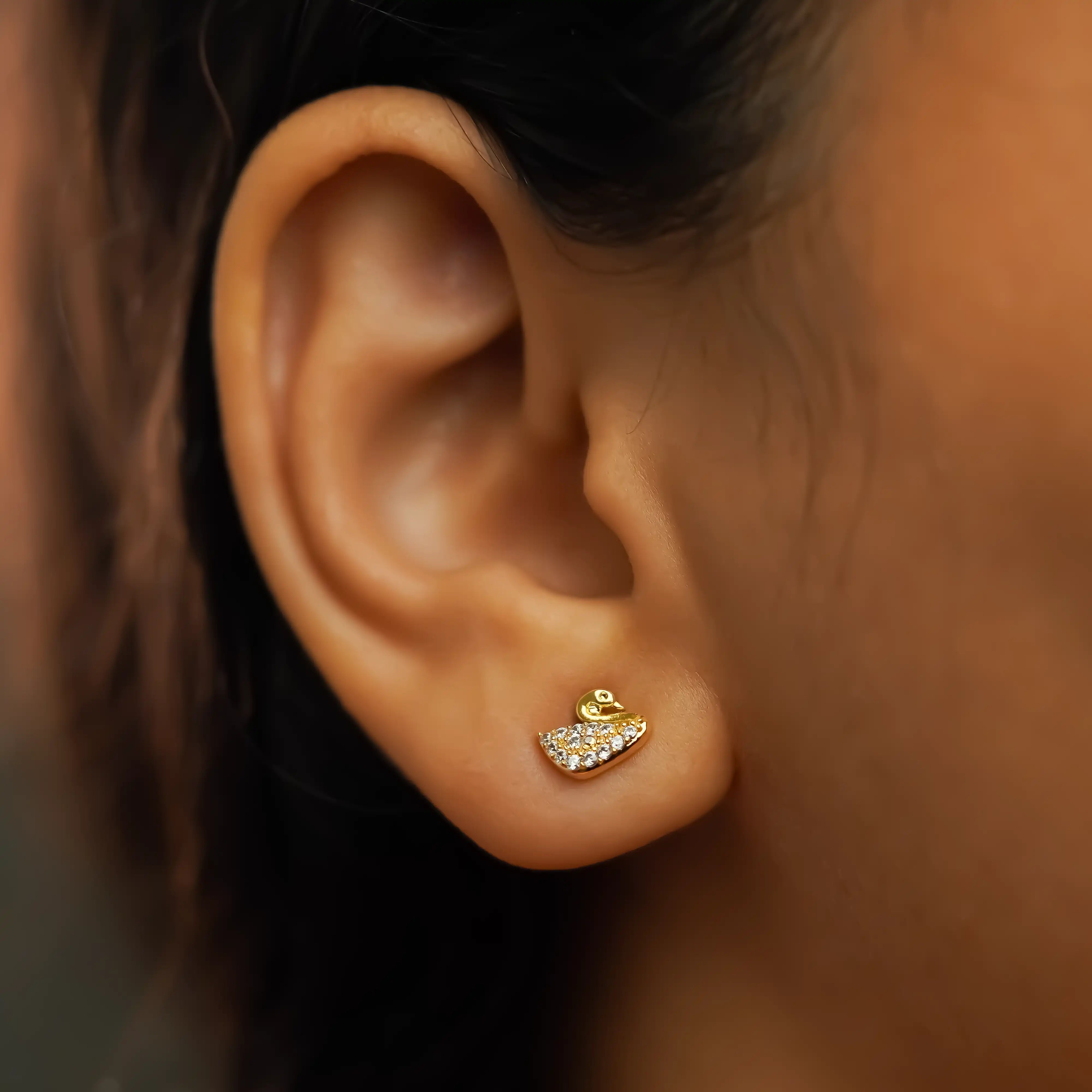 Swan Earrings