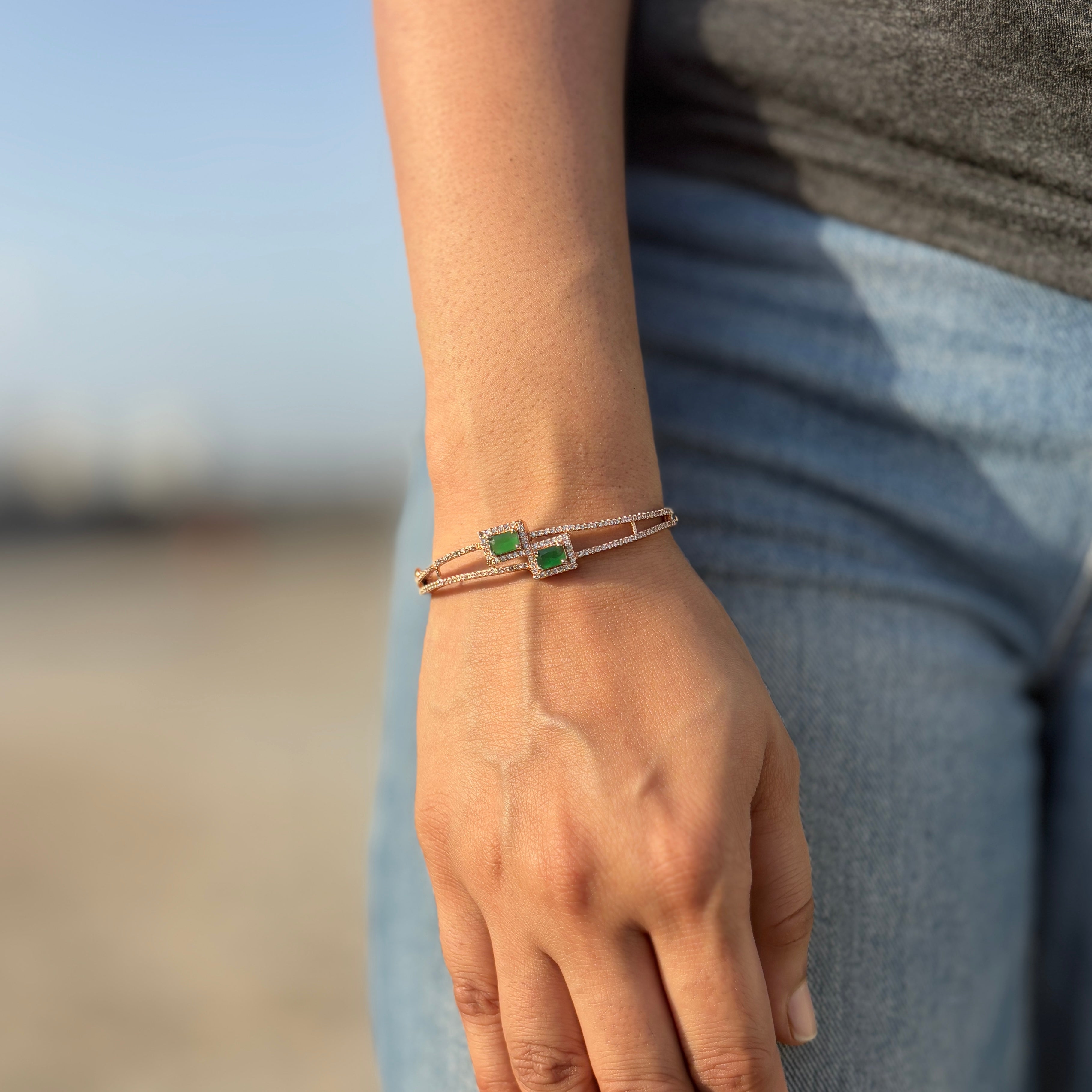 Ocean Mist Gemstone Kada