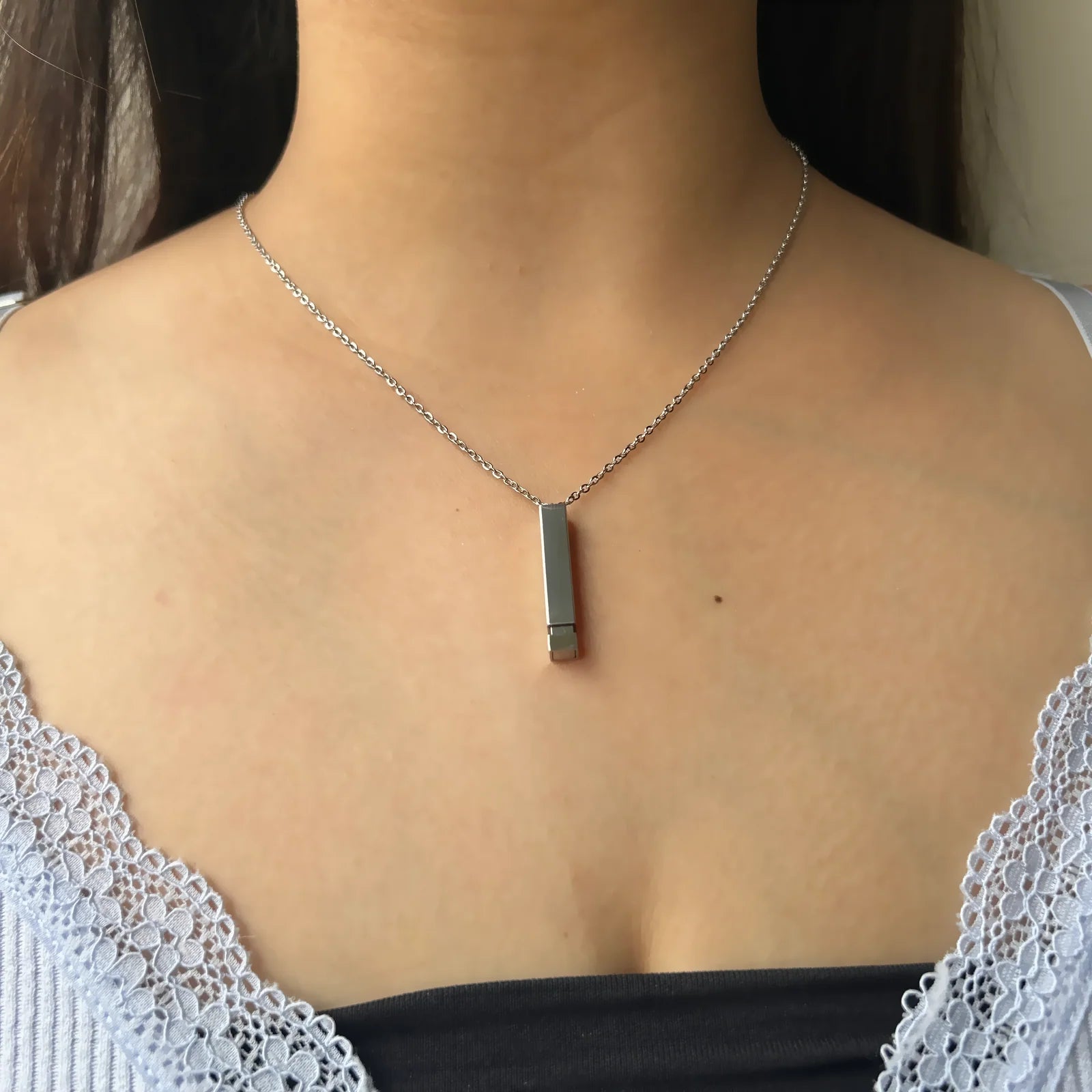 I Love You Bar Necklace