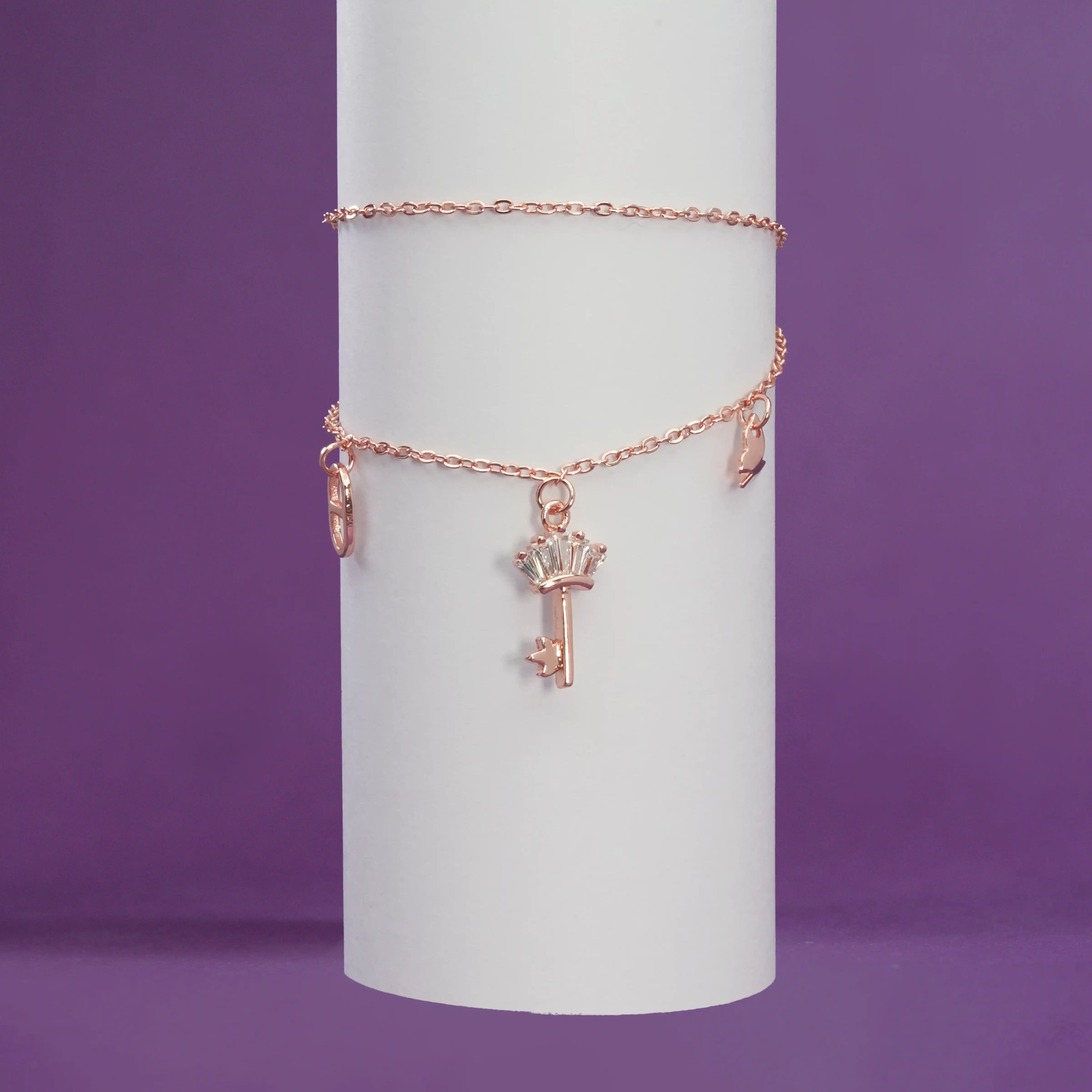 Lock & Key Anklet