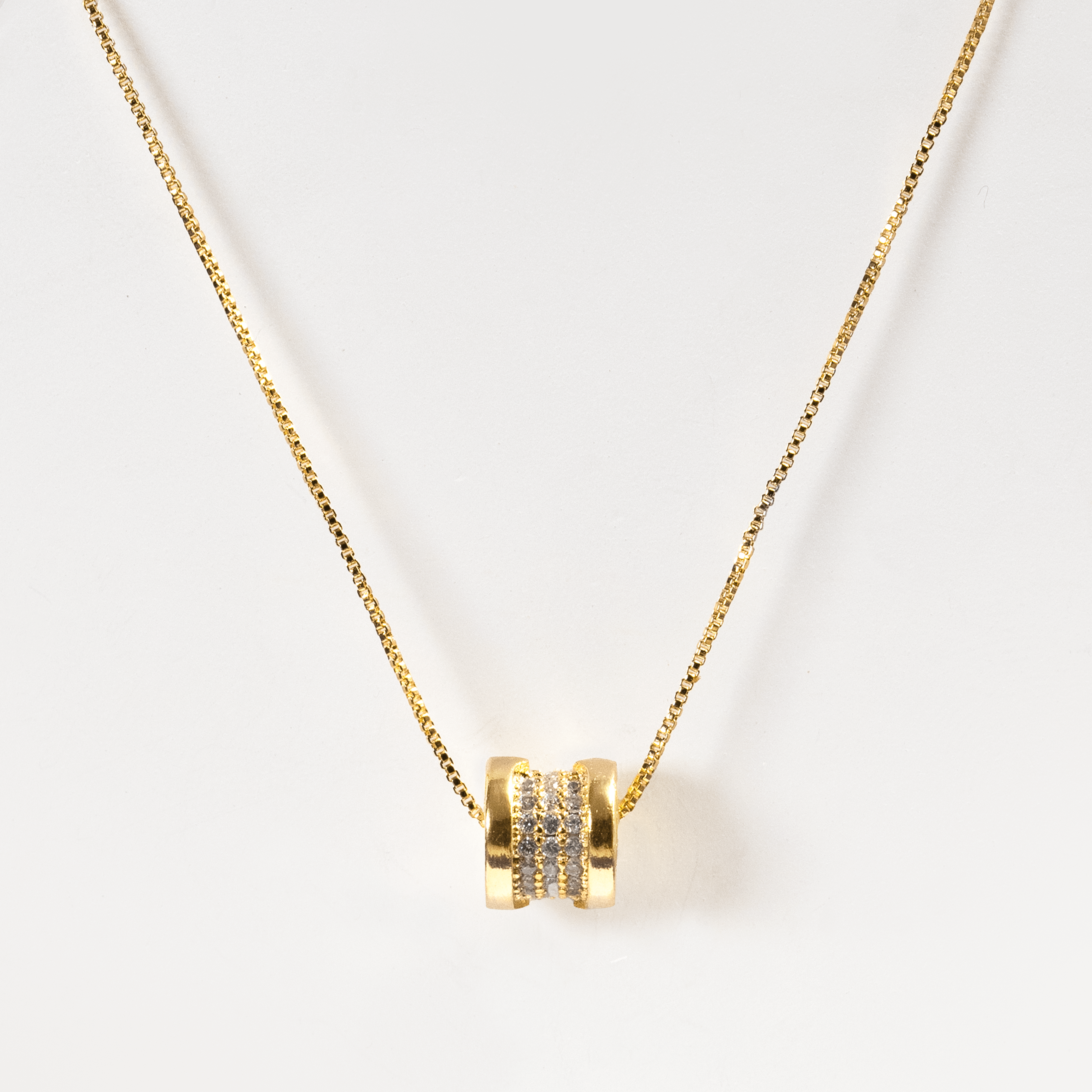 Luxe Cylinder Pendant Necklace