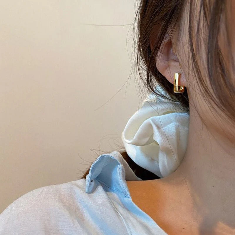 Golden Arc Earrings