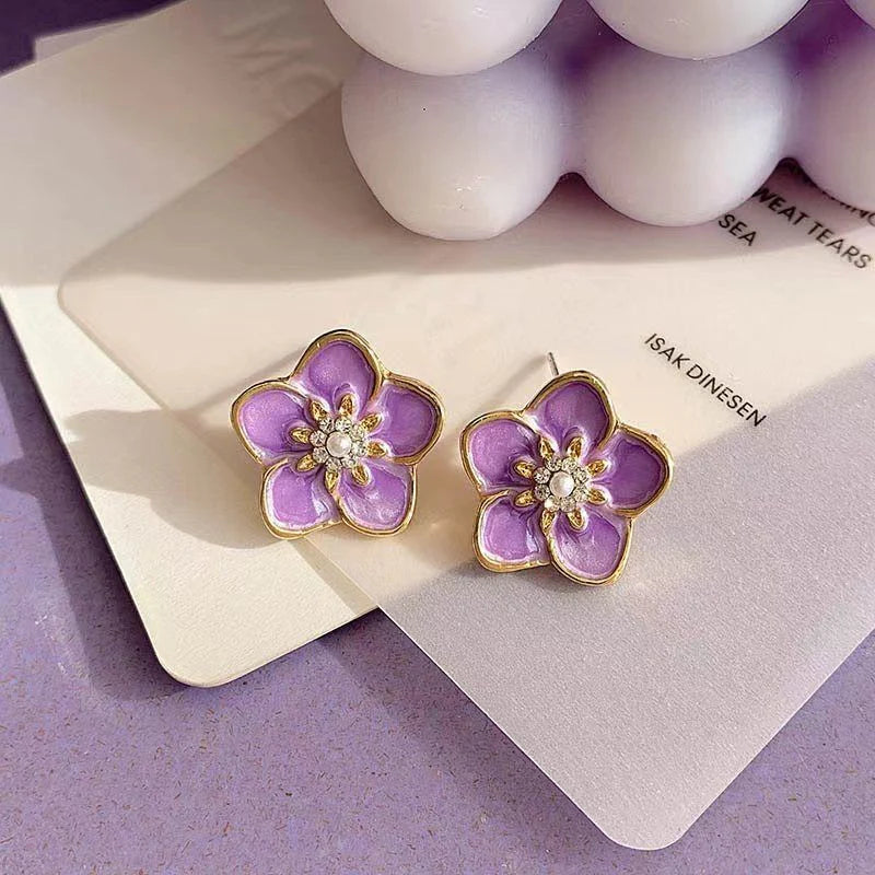 Lavender Bloom Earrings
