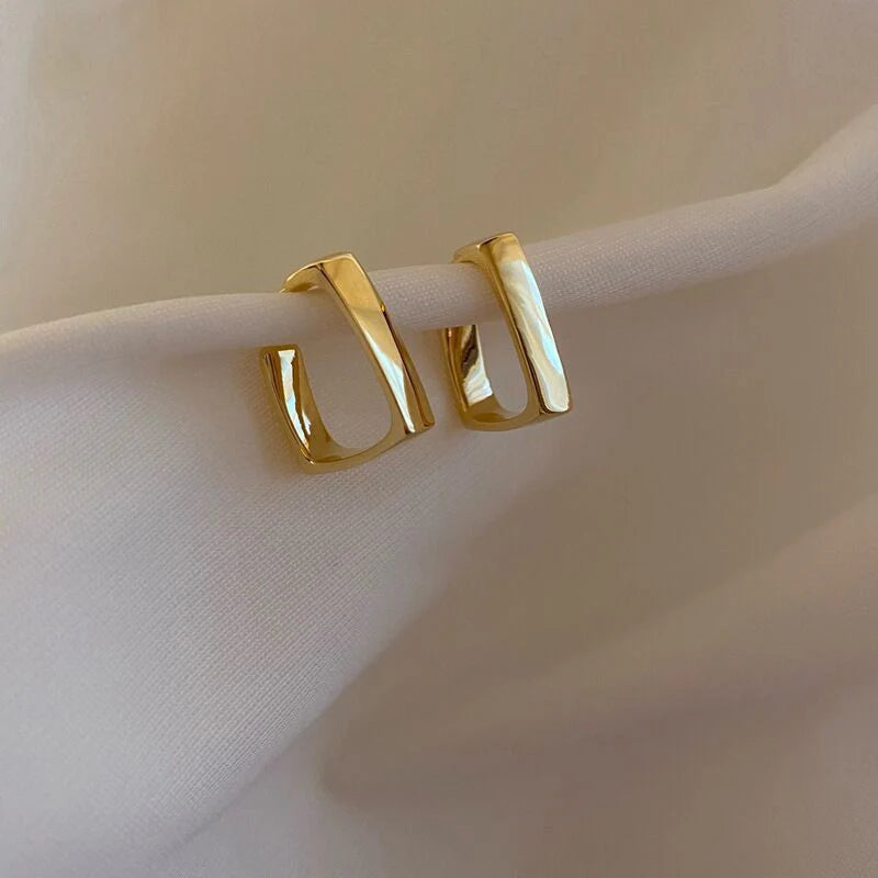 Golden Arc Earrings