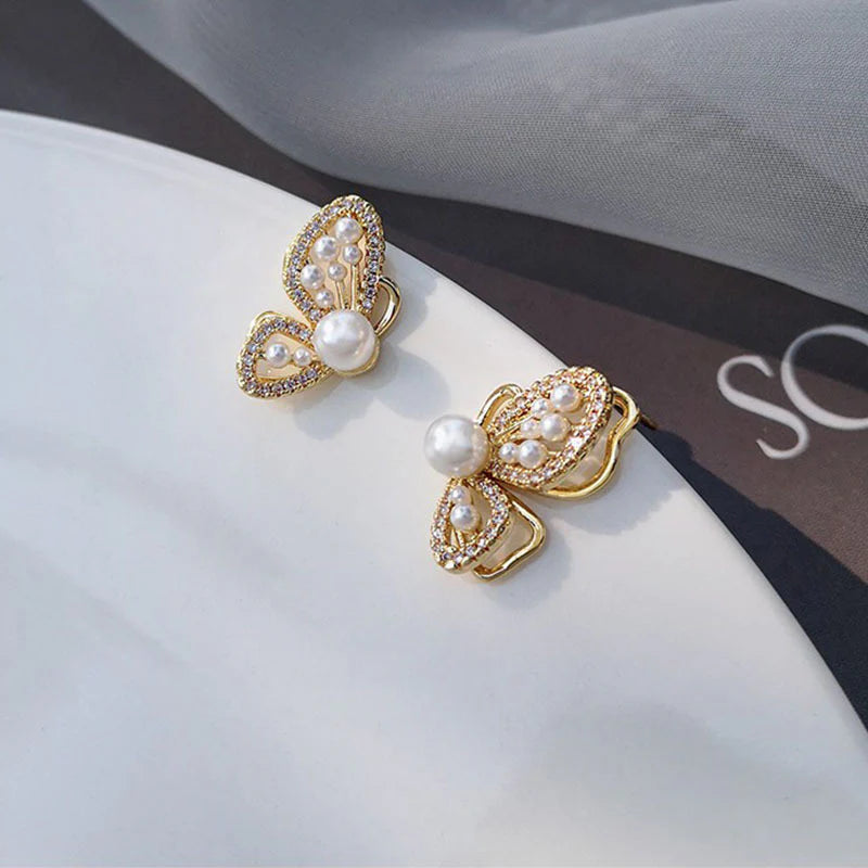 Papillon Pearl Earrings