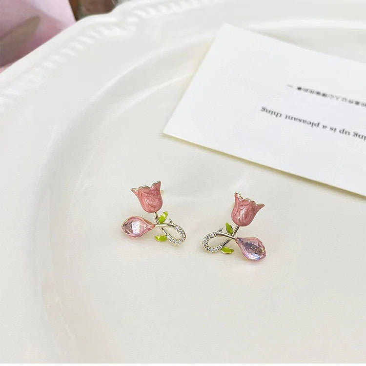 Blush Tulip Earrings