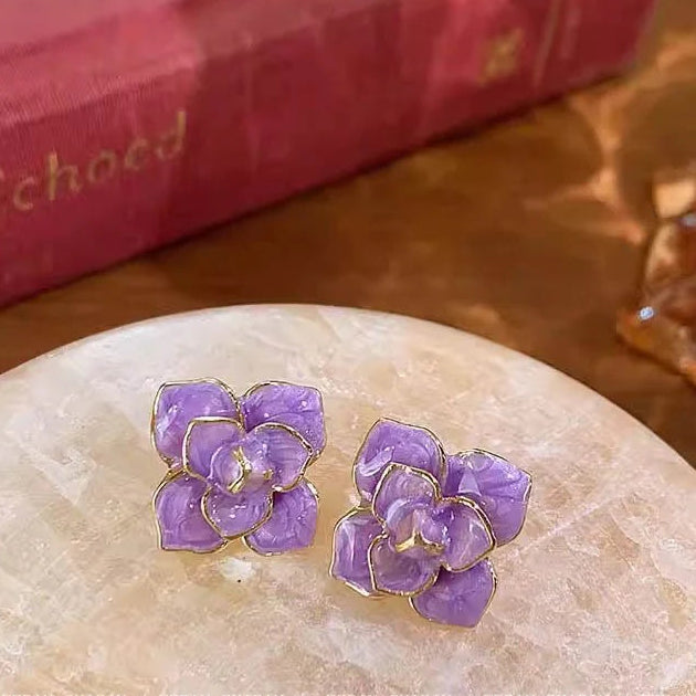 Violet Bloom Earrings