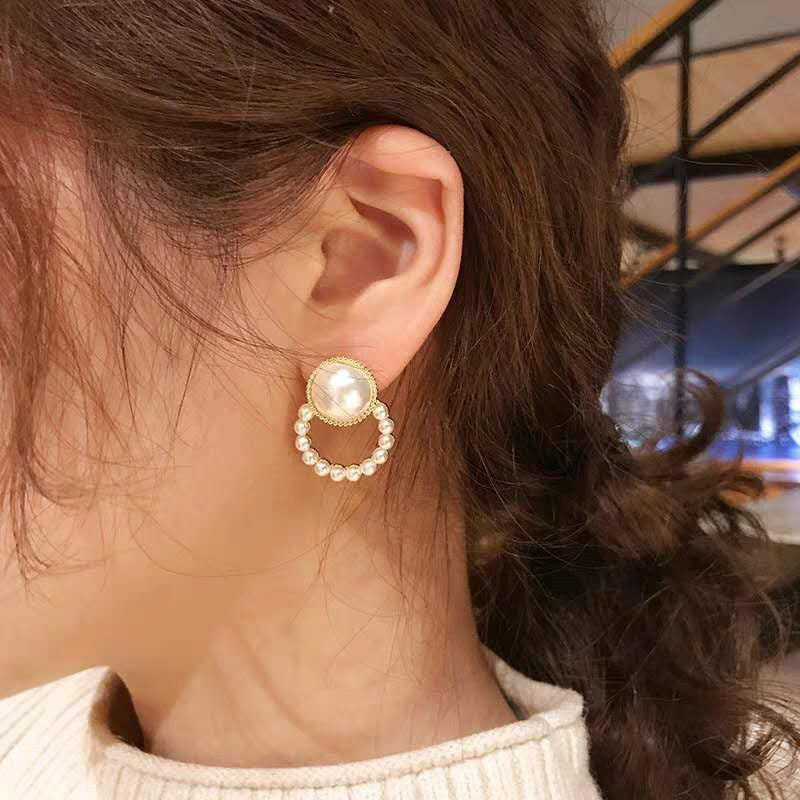 Pearl Charm Earrings