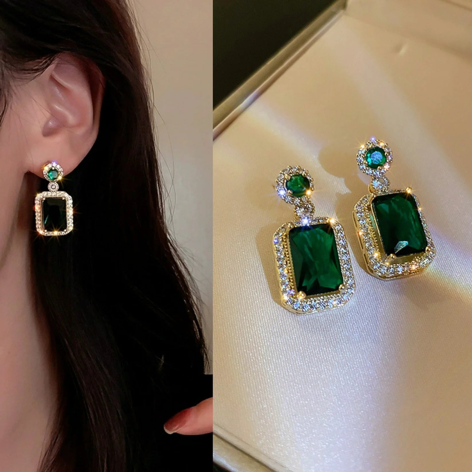 Emerald Glow Earrings