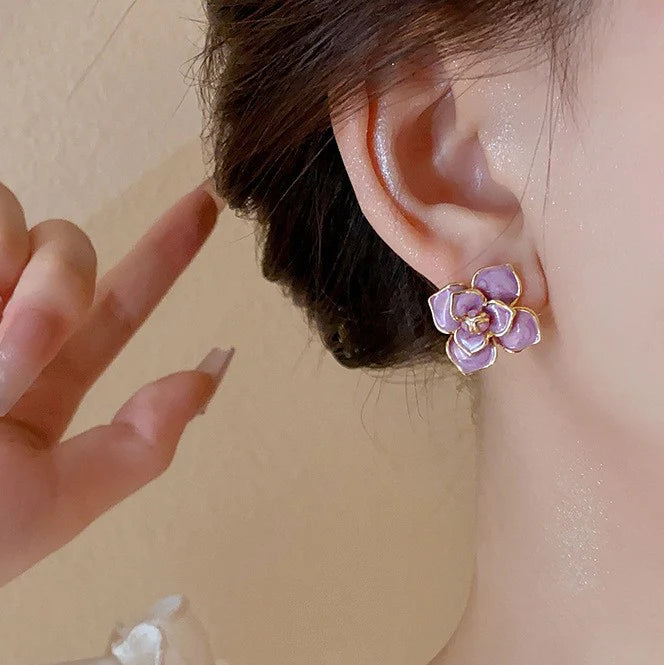 Violet Bloom Earrings