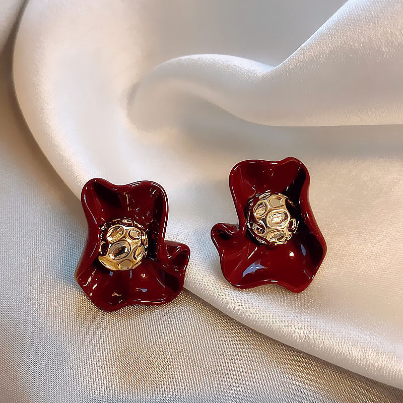 Silk Petal Earrings