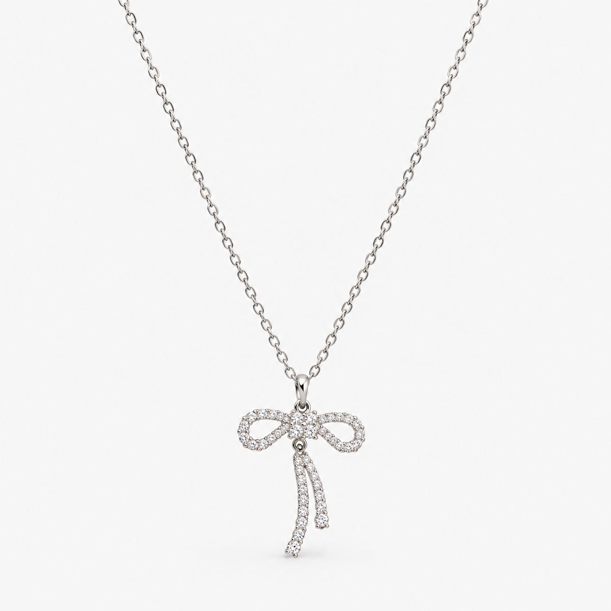 Crystal Elegance 925 Silver Necklace