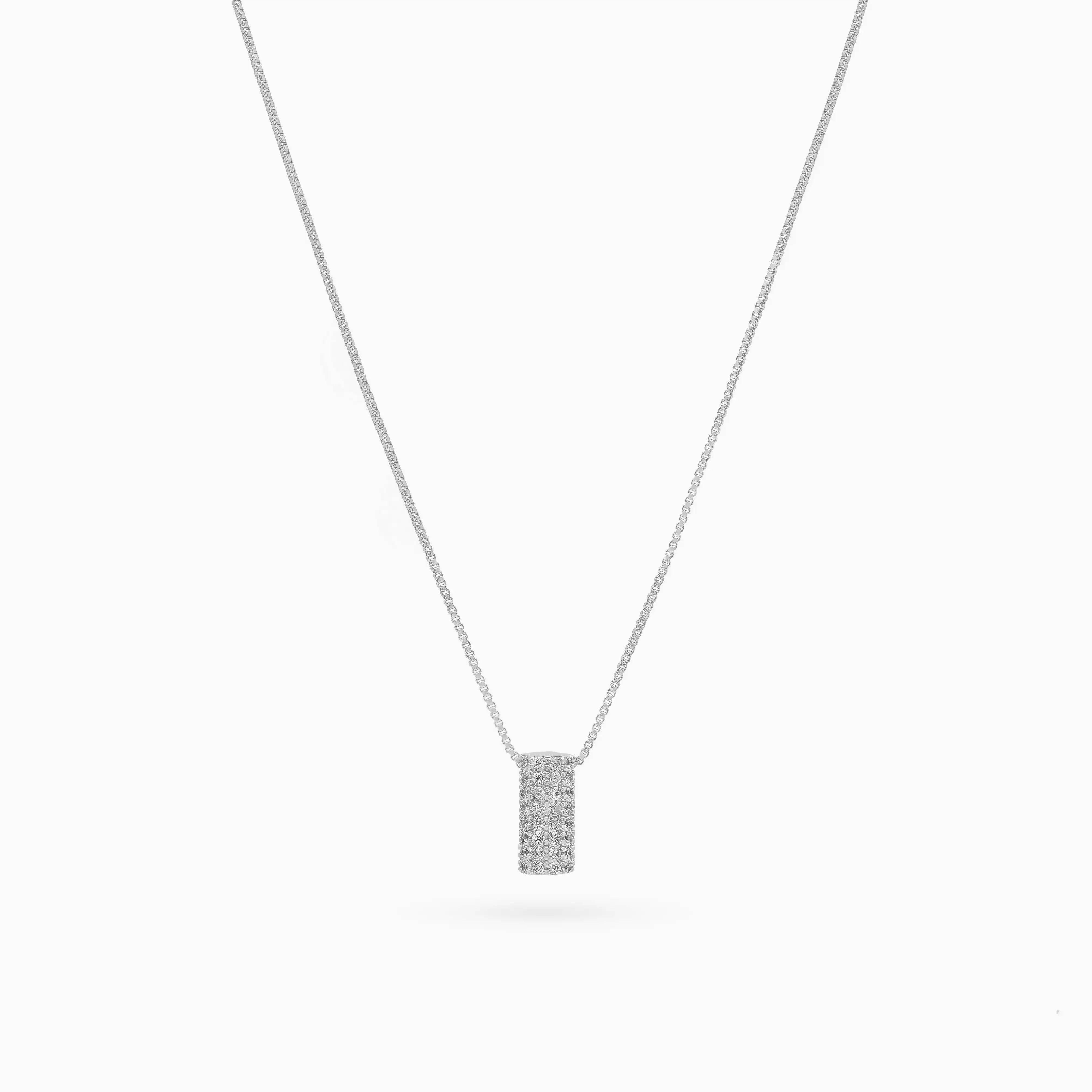 Sparkling Solitaire Necklace