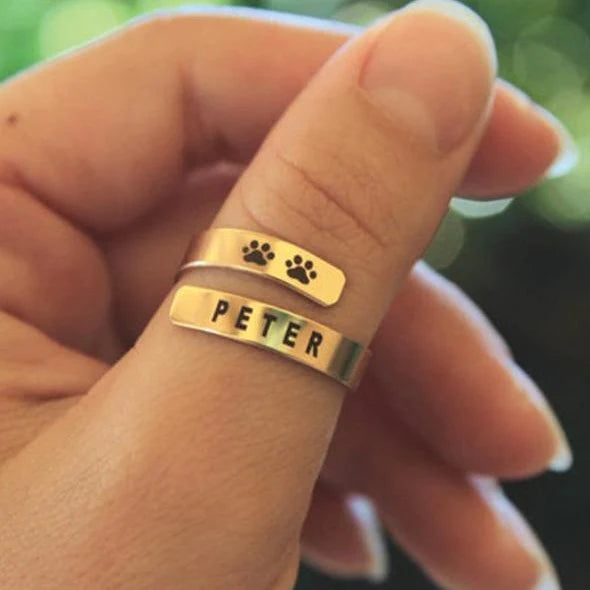 Paw Name Ring