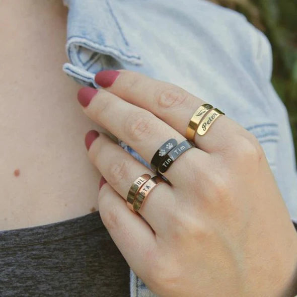 Paw Name Ring